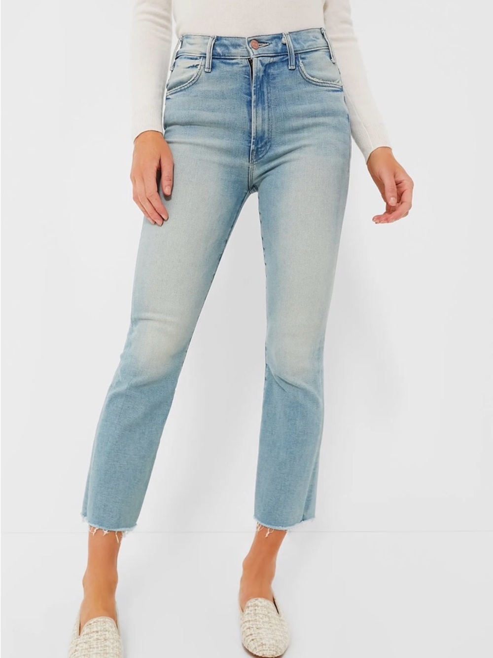 MOTHER THE HUSTLER ANKLE FRAY in Au Revoir